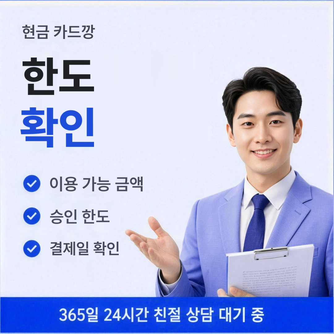 다음머니 현금 카드깡 한도 확인 안내